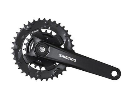 SHIMANO kliky ALTUS FC-MT101 4hran 2x9 175 mm 36x22z černé bez krytu ř.l.+3mm outboard bal