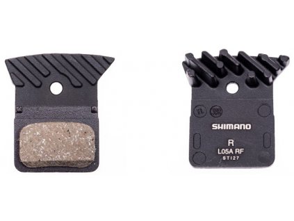 SHIMANO brzdové destičky L05A-RF polymer+chladič Flat mount 1 pár