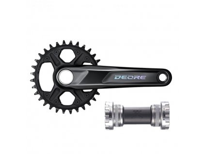 Jednopřevodník 175 mm 32z. Shimano Deore FC-M6100-1 včetně ložisek BSA pro 1x12 černé