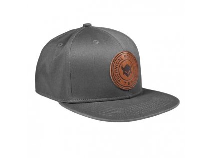 Kšiltovka TSG Snapback Grey leather label