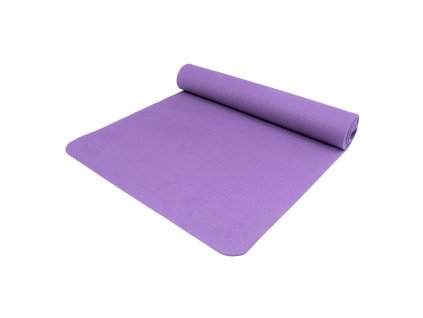 YATE Yoga Mat TPE, tm.fialová, 195x61x0.6cm