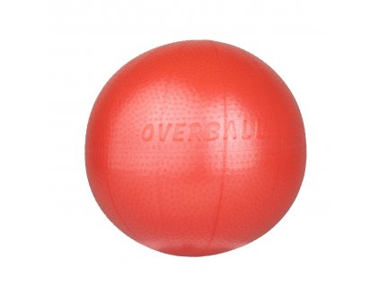 Gymnic OVERBALL - 23 cm, dlouhá zátka - červená