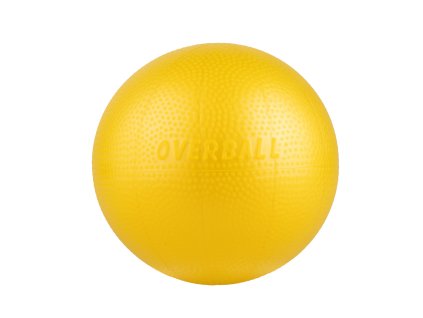 Gymnic OVERBALL - 23 cm, dlouhá zátka - žlutá