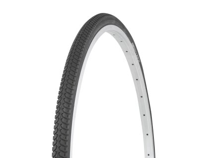 PLÁŠŤ FORCE 27 X 1 1/4, IA-2202, DRÁT, ČERNÝ