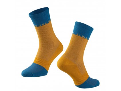 Ponožky FORCE MOVE, žluto-modré