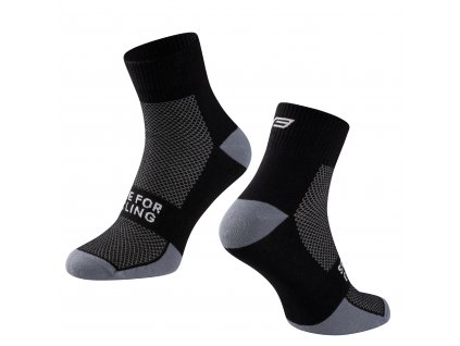 Ponožky FORCE EDGE, černo-šedé L-XL/42-46