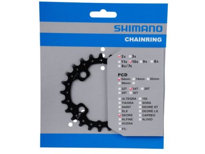 Shimano - Shimano FC-M617 převodník - 24 zubů 2x10s, 4packa
