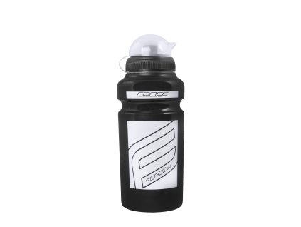 LÁHEV FORCE "F" 0,5 L, ČERNÁ / BÍLÝ POTISK