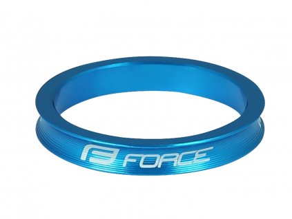 Podložka FORCE 1 1/8" AHEAD 5 mm Al, modrá + sleva na další nákup