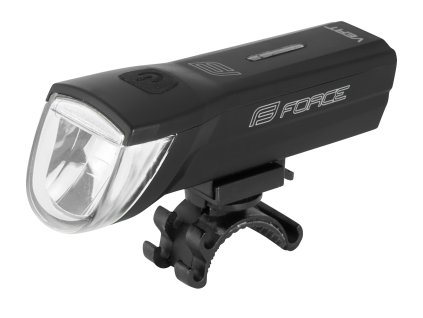 SVĚTLO PŘEDNÍ FORCE VERT 110LM USB, ČERNÉ