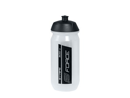 LÁHEV FORCE STRIPE 0,5 L, TRANSPARENTNÍ-ČERNÁ