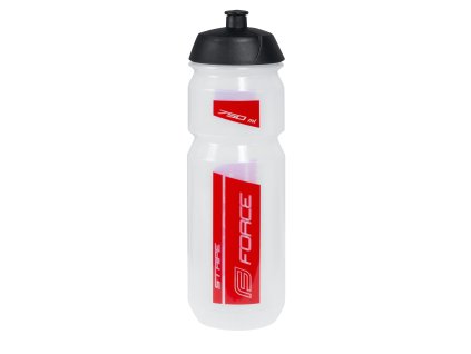 LÁHEV FORCE STRIPE 0,75 L, TRANSPARENTNÍ-ČERVENÁ