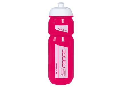 LÁHEV FORCE STRIPE 0,75 L, RŮŽOVO-BÍLÁ
