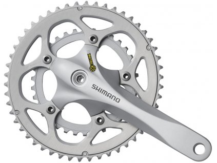 SHIMANO kliky SORA FC-R345 oktalink 2x9 175 mm 50x34z bez krytu stříbrné