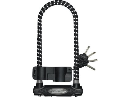 MasterLock zámek podkova, 13 mm x 280 mm x 110 mm, klíč, černá/reflexní (8195)
