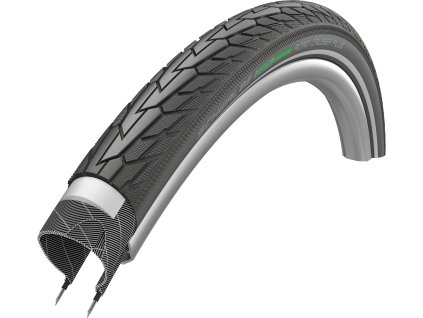 SCHWALBE plášť ROAD CRUISER PLUS, 42-622, 28 x 1.60, PunctureGuard, Green, 820 g, černá-reflexní
