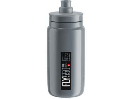 ELITE láhev FLY 21' šedá/černé logo, 550 ml