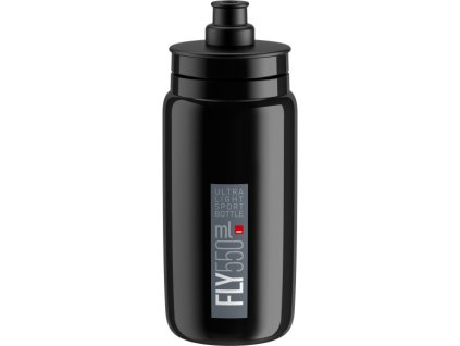 ELITE láhev FLY 21' černá/šedé logo, 550 ml