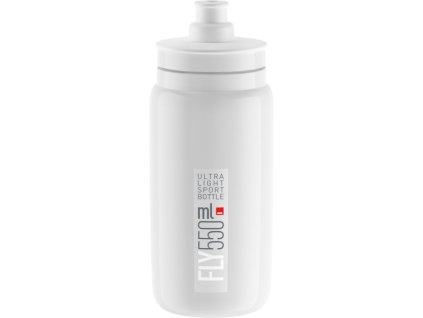 ELITE láhev FLY 21' bílá/šedé logo, 550 ml