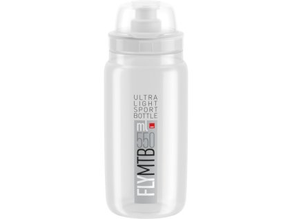 ELITE láhev FLY MTB 21' čirá/šedé logo, 550 ml