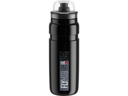 ELITE láhev FLY MTB 21' černá/šedé logo, 750 ml