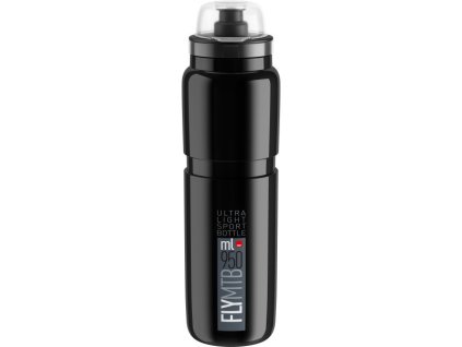 ELITE láhev FLY MTB 21' černá/šedé logo, 950 ml