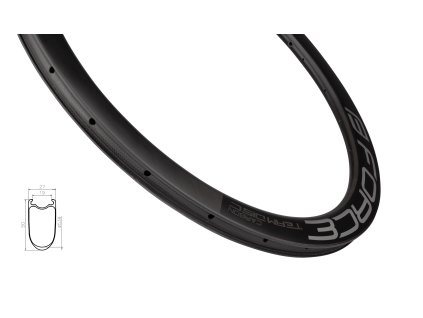 RÁFEK FORCE SILN. PLÁŠŤOVÝ KARBON DISC 50MM, 24DĚR