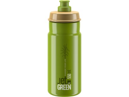 ELITE láhev JET GREEN 21' bílé logo 550 ml
