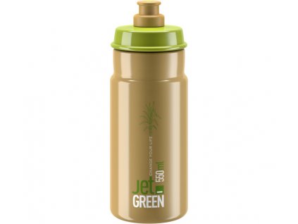 ELITE láhev JET GREEN 21' hnědá/bílé logo 550 ml