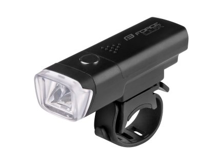 Světlo přední FORCE LUX 100LM baterie, černé