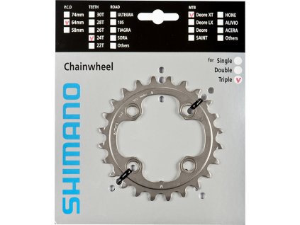 SHIMANO převodník MTB/Trekking-ostatní 24 z 10 spd trojpřevodník AE