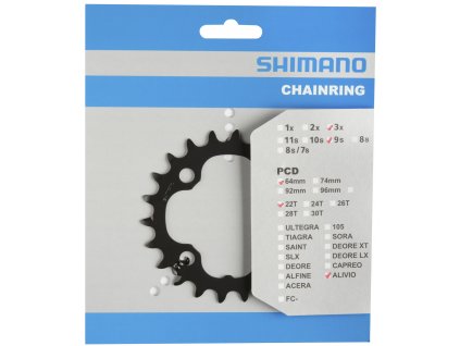 SHIMANO převodník Trekking-ost FC-MT300 22 z 9 spd trojpřevodník