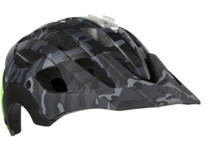 LAZER přilba MTB REVOLUTION Camo černá/Flash zelená S 52-56 cm