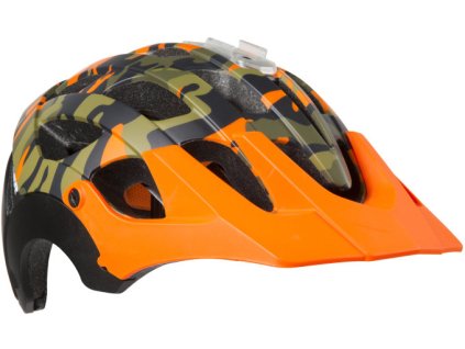LAZER přilba MTB REVOLUTION Camo černá/Flash oranžová S 52-56 cm