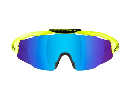 Brýle FORCE EVEREST, fluo, modrá zrc. skla