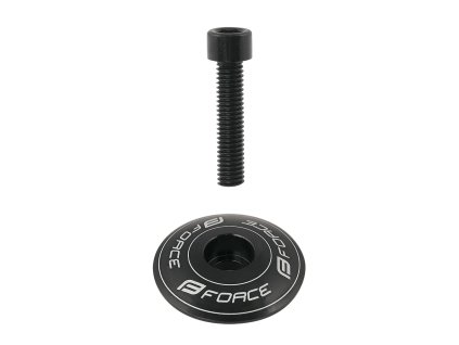 Víčko řízení FORCE 1 1/8" AHEAD Al, černé + sleva na další nákup