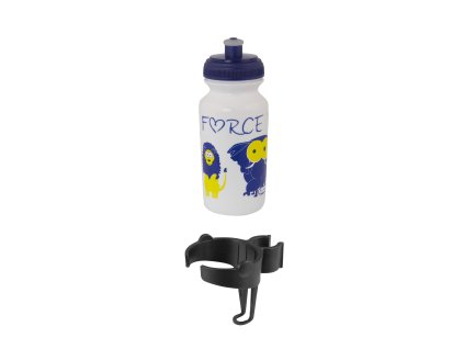 Láhev dětská FORCE ZOO s držákem 0,3 l, bílá