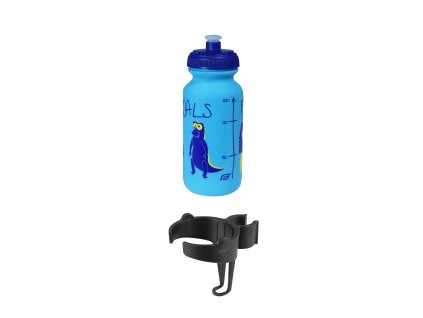 Láhev dětská FORCE ZOO s držákem 0,3 l, modrá