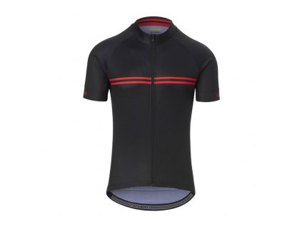 Dámský dres GIRO Chrono Sport Jersey Black/Red Classic Stripe