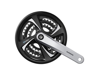 SHIMANO kliky TOURNEY FC-TX801 4hran 3x7/8 170 mm 48x38x28z s krytem černé