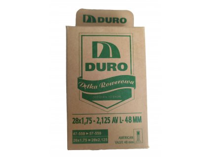 Duro duše 47/57-622; 28x1,75/2,125 AV48 balená + sleva na další nákup