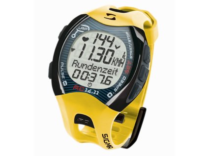 Pulsmetr Sigma RC 14.11 žlutá akce + sleva na další nákup
