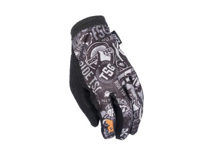 Rukavice TSG "Slim" stickerbomb, L + sleva na další nákup
