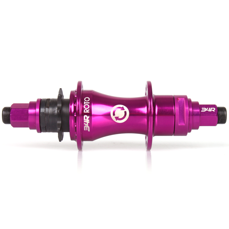 34R BMX Co. Náboj zadní BMX 34R ROTO REAR HUB 36 děr, stříbrný, RHD