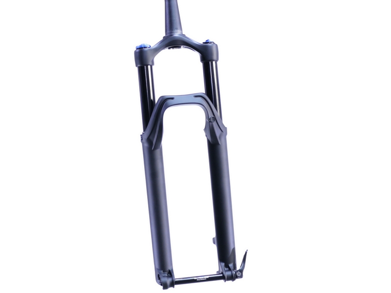 Odpružená vidlice MTB 27,5" FOX 34 RHYTHM FIT GRIP, zdvih 130mm, 15x110mm Boost, Tapered - Black Edition