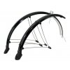 - Blatníky celoobvodové z flexibilního plastu MTB pro 26" kola + zástěrky+ vzpěry šířka 60mm barva černá