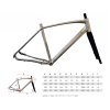 Spyder - Rám Alu Gravel - Cyklokrosový + karbonová vidlice , pro kotoučové brzdy - velikost 53cm