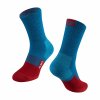 Ponožky FORCE FLAKE termo, modro-červené