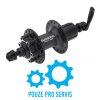 SHIMANO nába zadní DEORE FH-M475 pro kotouč (6 šroub) 8/9/10 rychl 32 děr RU: 166 mm černá