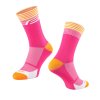 Ponožky FORCE STREAK, růžovo-oranžové L-XL/42-46